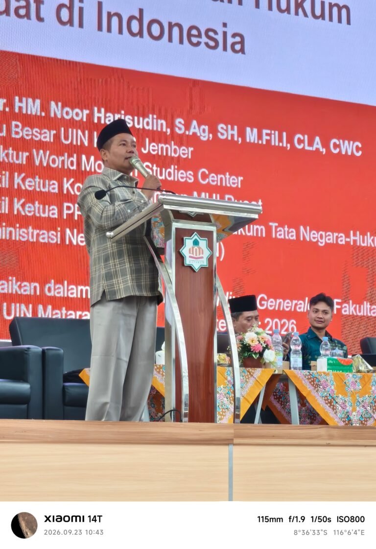 Prof Haris Ulas Pluralisme Hukum dalam Studium Generale Internasional di UIN Mataram