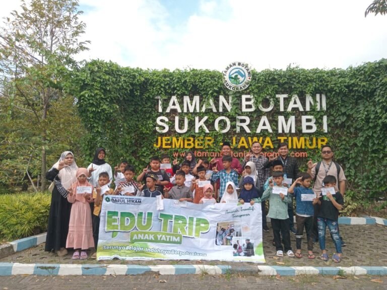 Bahagia Bersama di Taman Botani, Lazawa Darul Hikam Gelar Edu Trip Anak Yatim